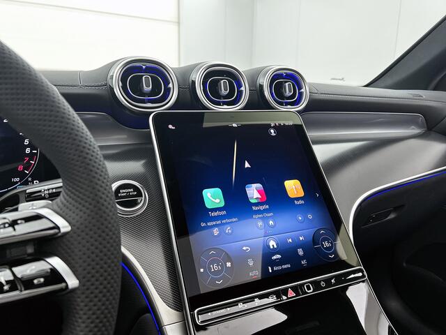 Mercedes-Benz Glc Coupé 300e 4MATIC Business Solution AMG | Advanced plus | Nightpakket | Treeplanken in aluminiumlook | Trekhaak | Panoramaschuifdak | DISTRONIC | AMG spoiler | Smartphone-integratie |