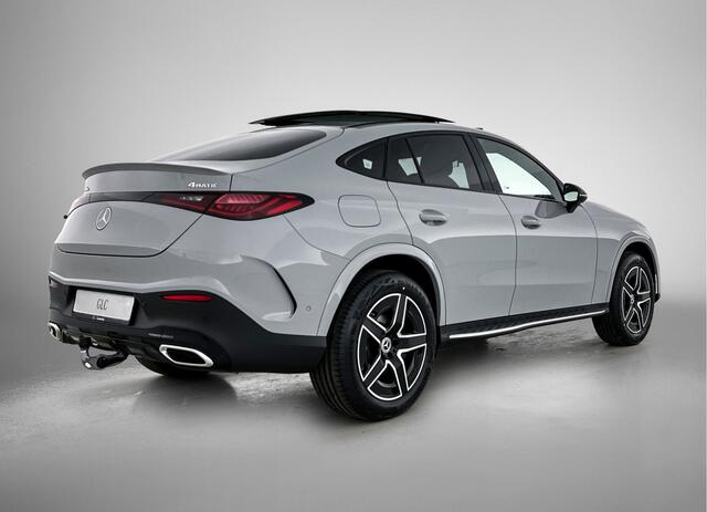 Mercedes-Benz Glc Coupé 300e 4MATIC Business Solution AMG | Advanced plus | Nightpakket | Treeplanken in aluminiumlook | Trekhaak | Panoramaschuifdak | DISTRONIC | AMG spoiler | Smartphone-integratie |