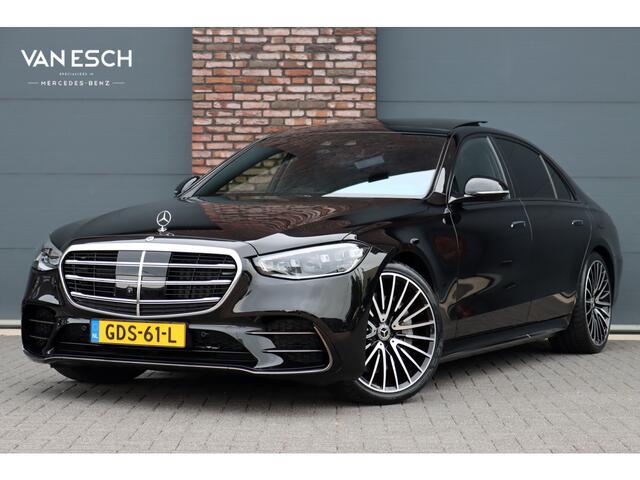 Mercedes-Benz S-KLASSE 580 e Lang AMG Line Aut9 | Airmatic | Chauffeurspakket | Distronic+ | Achterasbesturing | Massage V+A | MBUX Tablet | Burmester | Vlakkenverwarming | Zonweringspakket | Luchtreinigingspakket |