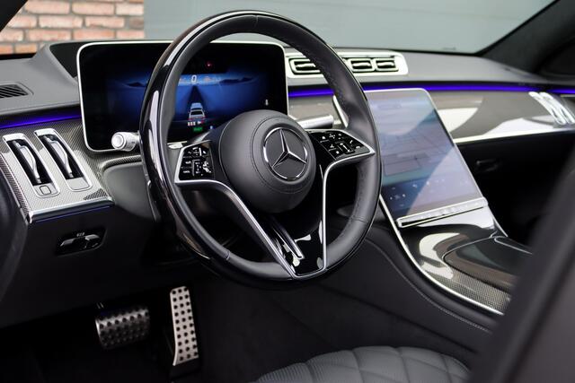 Mercedes-Benz S-KLASSE 580 e Lang AMG Line Aut9 | Airmatic | Chauffeurspakket | Distronic+ | Achterasbesturing | Massage V+A | MBUX Tablet | Burmester | Vlakkenverwarming | Zonweringspakket | Luchtreinigingspakket |