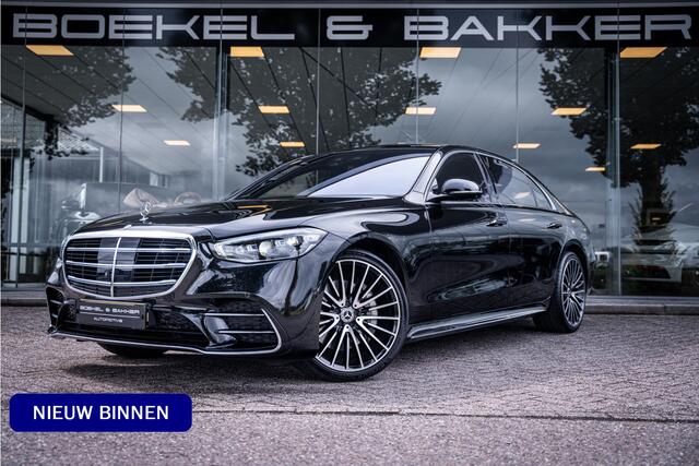 Mercedes-Benz S-KLASSE 500 4MATIC Lang AMG Line ** Achterasbesturing ** Panodak ** HUD ** Burmester Premium Plus ** 21inch ** Ventilatie ** Massage
