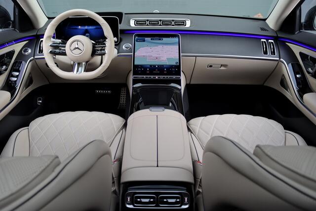 Mercedes-Benz S-KLASSE 580 e Lang AMG Line | Airmatic | Distronic+ | Chauffeurspakket | Zonweringspakket | Massage V+A | | MBUX Tablet | Burmester | HUD | Stoelventilatie V+A | Nekverwarming |
