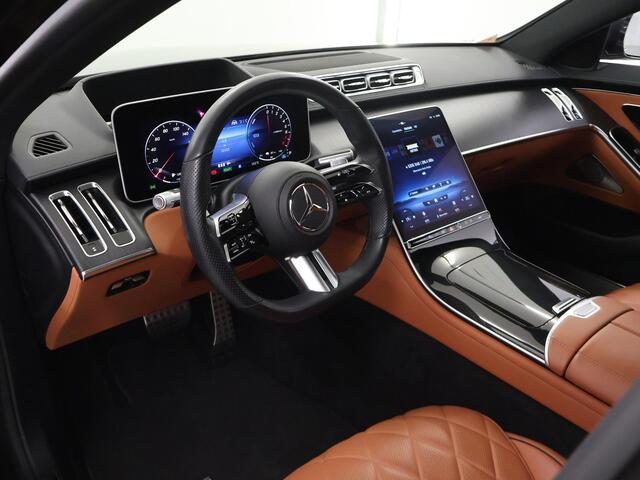 Mercedes-Benz S-KLASSE 580 e 4MATIC Lang AMG Line | Chauffeurspakket | Stoelkoeling voor en achter | Digital Light | 20" multispaaks velgen | Headup |