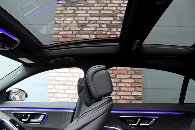 Mercedes-Benz S-KLASSE 580 e 4MATIC Lang AMG Line | Airmatic | Achterasbesturing | Chauffeurspakket | MBUX Tablet | Distronic+ | Memory | Stoelventilatie V+A | Burmester | Soft-Close | Digital Light | Vlakkenverwarming | HUD |
