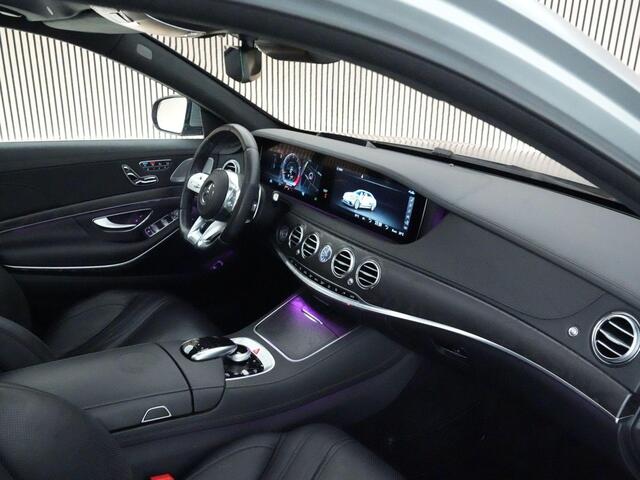 Mercedes-Benz S-KLASSE 63AMG 4Matic+ Lang Premium Plus |dealer onderhouden|1e lak|keramisch|chauffeurs pakket|magic sky|Burmester|soft close|head-up|stoel massage|lucht vering|360 camera|night vision|