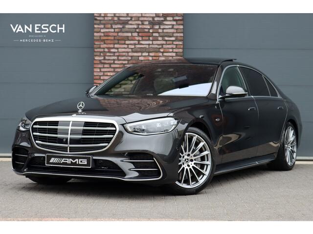 Mercedes-Benz S-KLASSE 450 e Lang AMG Line | Achterasbesturing | Luchtvering | Chauffeurspakket | Distronic+ | Burmester | Nekverwarming | Stoelventilatie | Massage | MBUX Tablet | 3D-Display | HUD |