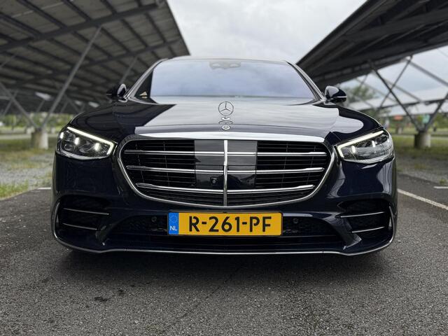 Mercedes-Benz S-KLASSE 580 e 4MATIC Lang AMG Line | Panoramadak | Achterasbesturing | Burmester | Head-up display | Digital light | Rijassistentiepakket | Nappaleder |