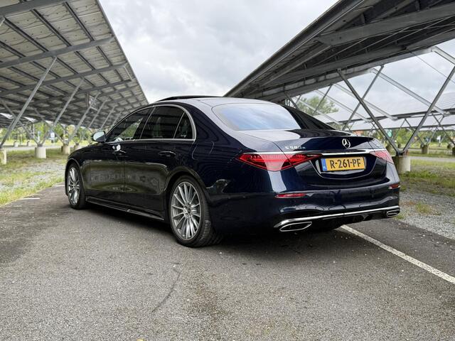 Mercedes-Benz S-KLASSE 580 e 4MATIC Lang AMG Line | Panoramadak | Achterasbesturing | Burmester | Head-up display | Digital light | Rijassistentiepakket | Nappaleder |