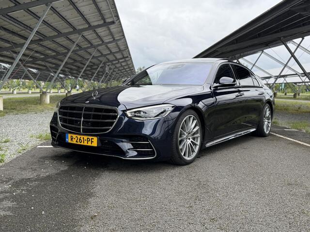 Mercedes-Benz S-KLASSE 580 e 4MATIC Lang AMG Line | Panoramadak | Achterasbesturing | Burmester | Head-up display | Digital light | Rijassistentiepakket | Nappaleder |