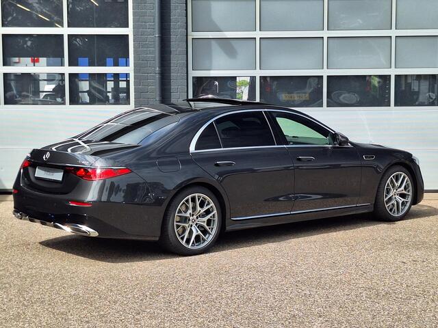Mercedes-Benz S-KLASSE 580 e 4MATIC Lang AMG Line | Premium Plus | Panoramadak | Superscreen | Achterasbesturing | MBUX Entertainment Achterin | Burmester 3D | Zonneschermpakket | Memorystoelen Voor + Achter | Head-up Display | Sfeerverlichting | Apple & Android Carplay