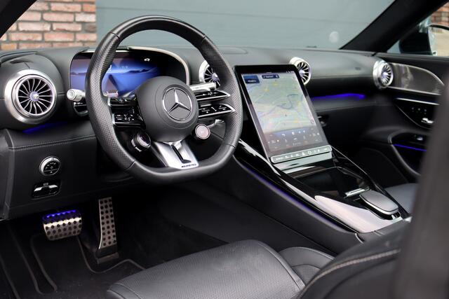 Mercedes-Benz SL-KLASSE Roadster AMG 43 Premium Aut9 | 381pk | Performance-stoelen | Burmester | Stoelventilatie | Airscarf | Verwarmd Stuurwiel | Digital Light | Surround Camera | HUD | Contourstoelen |