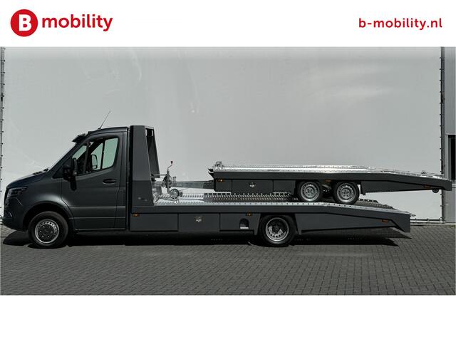 Mercedes-Benz SPRINTER 519 CDI Tijhof AluLiner + Aanhanger Luchtvering NIEUW! MJ.2025 | Lier | 3-Zitplaatsen | AppleCarPlay | DAB | Adaptive Cruise Control | Navigatie | Trekhaak