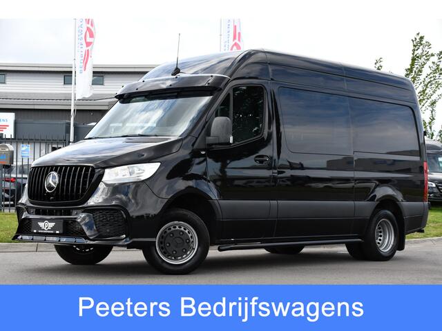 Mercedes-Benz SPRINTER 519 V6 3.0 CDI DC L2H2 Black Edition Luchtvering, 360 Camera, 3500kg Trekhaak, Dubbel Cabine, 190PK, 10,5'' Mbux, NAVI, Automaat, UNIEK!