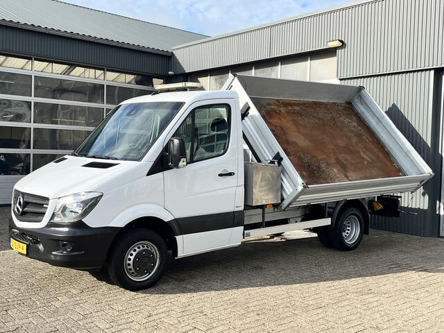 Mercedes-Benz SPRINTER 514 CDI 2.2 366 3 zijden Kipper Airco Trekhaak 3500 kg Navigatiesysteem 1e eigenaar ex Overheid 3-Persoons Kipper Kieper Openlaadbak Pick-up P-up Gereedschapskist Euro 6