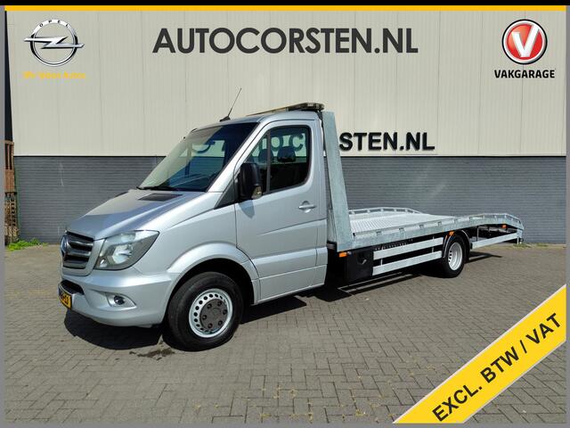 Mercedes-Benz SPRINTER 519 3.0CDI V6 191PK 432 Autotransporter Lengte-5 3-Pers. EURO6 Ecc Navi Elek.Lier Trekhaak ESP Bluetooth Euro 6 Oprijplaten Origineel Nederlandse Sprinter