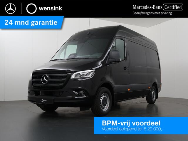 Mercedes-Benz SPRINTER 319 CDI | SELECT | L2 H2 | 190 PK | AUT. | BPM VRIJ | LEDEREN BEKLEDING | NAVIGATIE | STANDKACHEL | LED | 3500 KG TREKHAAK | PARKEERCAMERA | PARKEERSENSOREN | CARPLAY / ANDROID AUTO | LAADRUIMTE BETIMMERING