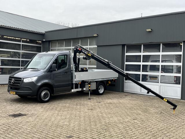 Mercedes-Benz SPRINTER 515 1.9 CDI L2 Automaat Hiab 029 Laadkraan Lier Trekhaak 3500kg trekgewicht Airco Cruise controle 3-Persoons Kraan Autolaadkraan Dubbele lucht Gereedschapskist Open laadbak Pick-up p-up Euro 6