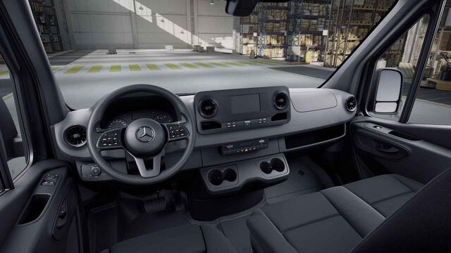 Mercedes-Benz SPRINTER 317 CDI L3 H2 | PRO | AUTOMAAT | NAVIGATIE | CRUISE CONTROL | CAMERA | AIRCO | METALLIC ZWART | CHAUFFEURSSTOEL GEVEERD | DODEHOEKDETECTIE