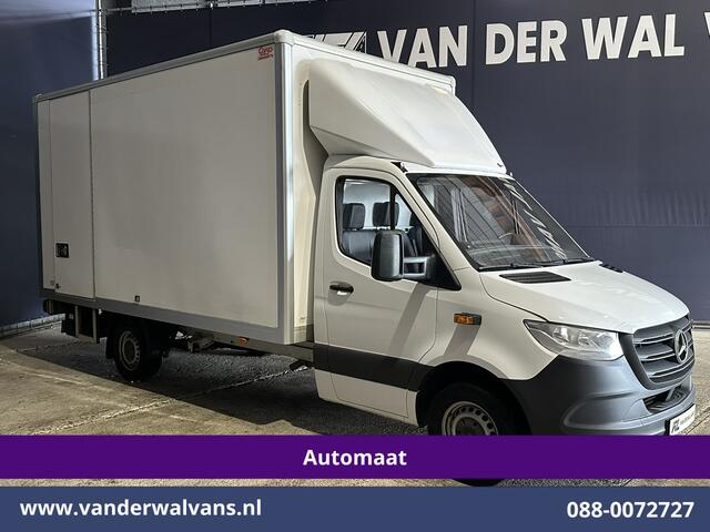 Mercedes-Benz SPRINTER 314 CDI Automaat Bakwagen 21m3 KUUB Laadklep Zijdeur Euro6 Airco | LAT om LAT Leder, Bijrijdersbank