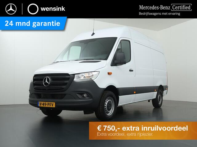 Mercedes-Benz SPRINTER 317 CDI | AUT. | L2 H2 | Pro | Navigatie | Spiegelpakket | Verwarmde Geveerde Comfort Chauffeursstoel en Bijrijdersbank | Achterdeuren 270 Graden | Airco | Cruisecontrol | Dodehoekassistent | Parkeerpakket met Achteruitrijcamera | Certified |