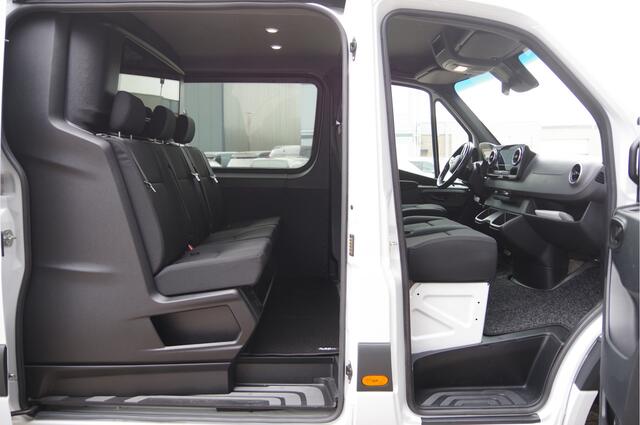 Mercedes-Benz SPRINTER 319 3.0 CDI V6 L2H1 DC-6P, 3.5T TREKHAAK, LED, ADAPT. CRUISE, MBUX 10'', CAMERA, NAVI, GEVEERDE STOEL, DUBBELE CABINE, DUBBEL CABINE