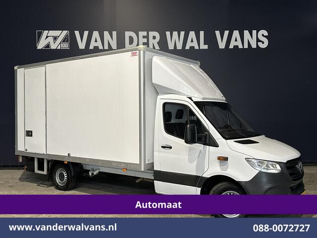 Mercedes-Benz SPRINTER 314CDI 143pk Automaat Bakwagen 21m3 KUUB Laadklep Zijdeur Euro6 Airco | Bijrijdersbank Lat om Lat betimmering, Leder