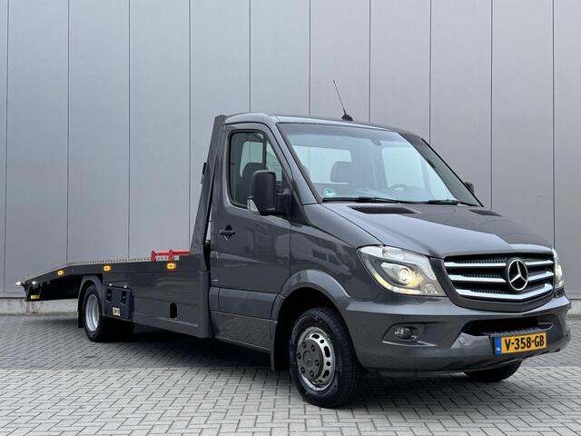 Mercedes-Benz SPRINTER 516 2.2 CDI 432 Aanhanger BE Rijbewijs 5 tons uitvoering Luchtvering zeer luxe uitvoering met aanhanger