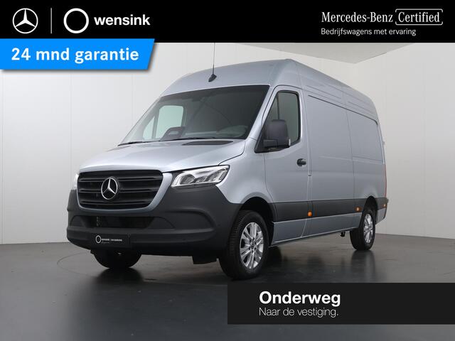 Mercedes-Benz SPRINTER 319 CDI 190 PK | L2 H2 | AUTOMAAT | PRO | LED | KUNSTLEDER ZWART BEKLEDING | CAMERA | BETIMMERDE LAADRUIMTE | CARPLAY EN ANDROID AUTO | CRUISE | AIRCO | 17" LICHTMETALEN VELGEN | LUCHTGEVEERDE BESTUURDERSSTOEL