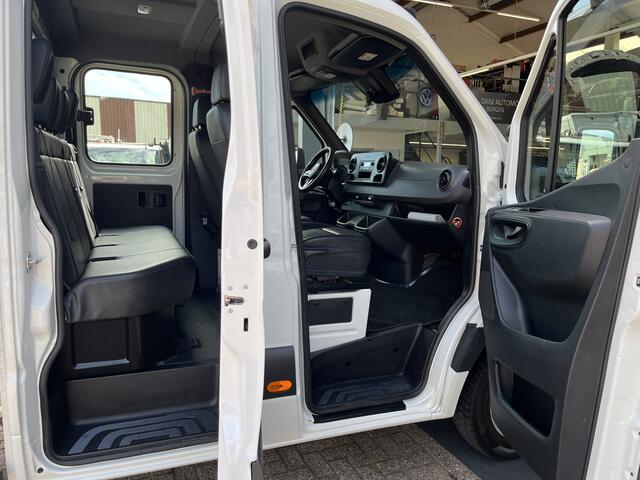 Mercedes-Benz SPRINTER 314 2.2 CDI L3 DC Trekhaak 3500 trekgewicht Dubbele lucht Airco Cruise controle 6-Persoons Automaat Openlaadbak Pick-up Telefoonverbinding Werkverlichting P-up Euro 6
