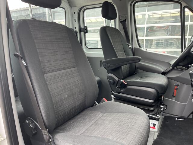 Mercedes-Benz SPRINTER 514 CDI 366 Hiab Laadkraan 018T Trekhaak 3500kg Airco 6 persoons uitvoering Open laadbak Pick-up Euro 6 Verkeersbord Actiebord Pijlenbord Bakwagen P-up Tachograaf 1e eigenaar ex gemeente