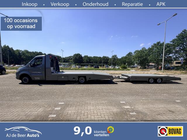 Mercedes-Benz SPRINTER 519 3.0 CDI L3 EURO VI-D Tijhof Aluliner oprijwagen full optie met aanhanger