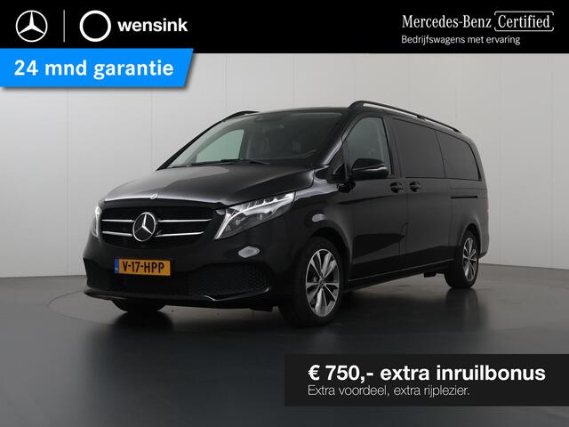 Mercedes-Benz V-KLASSE 300d XL L3 Avantgarde Edition | Dubbele Cabine | Navigatie | Parkeercamera | Cruise control | Climate Control | Lederen bekleding | Schuifdeur L+R Elektrisch | Certified |