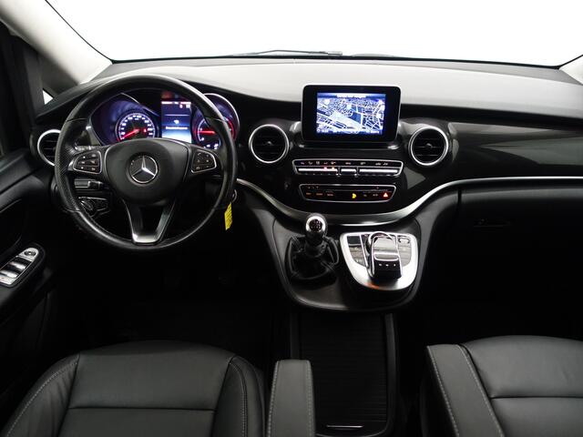 Mercedes-Benz V-KLASSE 220d Extra Lang DC Avantgarde- 2x Schuifdeur, Leder, Navi, Clima, Cruise, Grijs kenteken