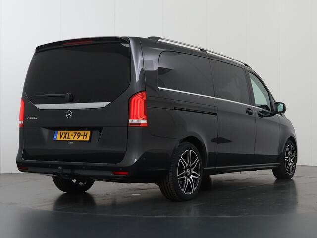 Mercedes-Benz V-KLASSE 300d | XL L3 | DUBBEL CABINE | AVANTGARDE | AMG | LUCHTVERING | BURMESTER | 360 CAMERA | LEREN BEKLEDING | CLIMATE CONTROL | ADAPTIEVE CRUISE | 2500 KG TREKHAAK | MEMORY SEATS | CARPLAY EN ANDROID AUTO