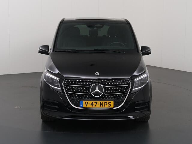 Mercedes-Benz V-KLASSE 300d | XL L3 | AMG | 4-MATIC | Dubbele Cabine | 360 CAMERA | DISTRONIC PLUS | LEDER ZWART "LUGANO" | ALARM | STOELVERWARMING | NAVIGATIE | CARPLAY | ANDROID AUTO | CLIMATE CONTROL | DAB+ | CERTIFIED