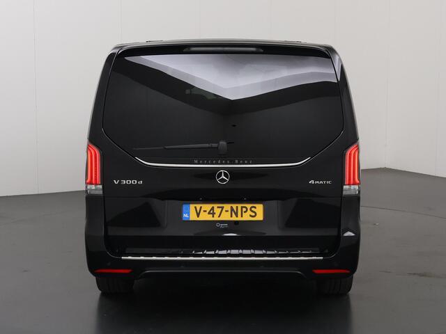 Mercedes-Benz V-KLASSE 300d | XL L3 | AMG | 4-MATIC | Dubbele Cabine | 360 CAMERA | DISTRONIC PLUS | LEDER ZWART "LUGANO" | ALARM | STOELVERWARMING | NAVIGATIE | CARPLAY | ANDROID AUTO | CLIMATE CONTROL | DAB+ | CERTIFIED