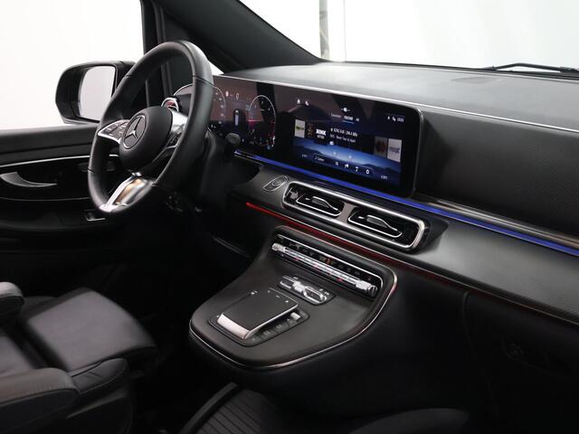 Mercedes-Benz V-KLASSE 300d | XL L3 | AMG | 4-MATIC | Dubbele Cabine | 360 CAMERA | DISTRONIC PLUS | LEDER ZWART "LUGANO" | ALARM | STOELVERWARMING | NAVIGATIE | CARPLAY | ANDROID AUTO | CLIMATE CONTROL | DAB+ | CERTIFIED