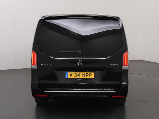 Mercedes-Benz V-KLASSE 300d | XL L3 | AMG | 4-MATIC | Dubbele Cabine | 360 CAMERA | DISTRONIC PLUS | LEDER ZWART "LUGANO" | ALARM | STOELVERWARMING | NAVIGATIE | CARPLAY | ANDROID AUTO | CLIMATE CONTROL | DAB+ | CERTIFIED
