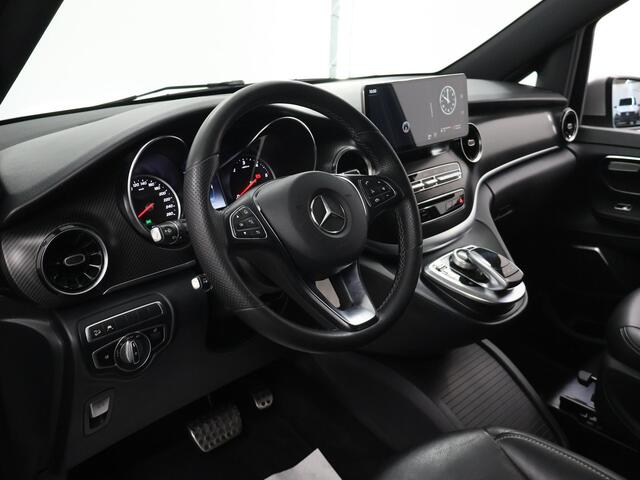 Mercedes-Benz V-KLASSE 300d 4-MATIC | L2 Lang | AMG | Dubbele Cabine | Distronic Plus | Burmester | Stoelverwarming | Lederen Bekleding | 5-zits | 2500 KG Trekhaak | Parkeercamera | AMG