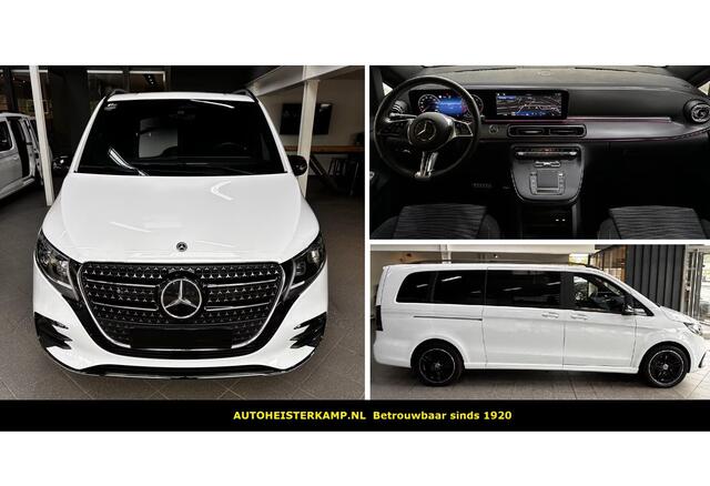 Mercedes-Benz V-KLASSE 220d L3 AMG Grijs Kenteken Distronic Trekhaak 2 EL. Schuifdeuren LED Night Pakket Stuurverwarming Stoelverwarming