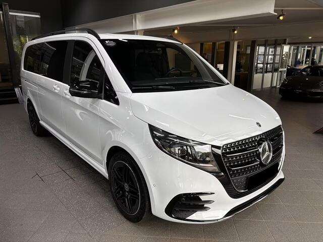 Mercedes-Benz V-KLASSE 220d L3 AMG Grijs Kenteken Distronic Trekhaak 2 EL. Schuifdeuren LED Night Pakket Stuurverwarming Stoelverwarming