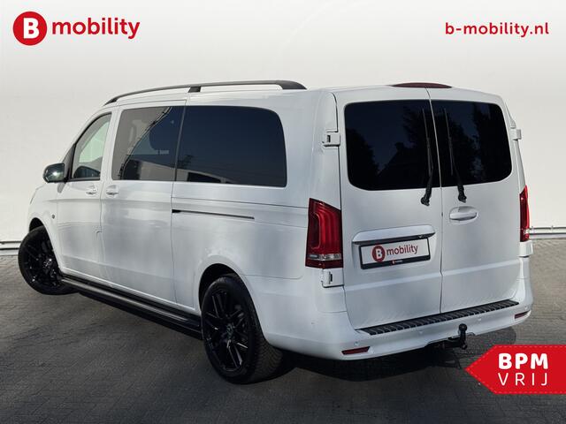 Mercedes-Benz V-KLASSE 124 CDI LANG Dubbel Cabine Leer Trekhaak | Adaptive Cruise Control | Apple CarPlay | Achteruitrijcamera