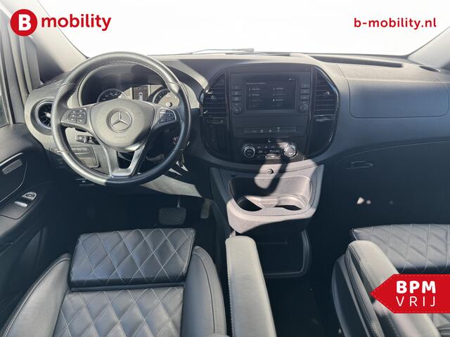 Mercedes-Benz V-KLASSE 124 CDI LANG Dubbel Cabine Leer Trekhaak | Adaptive Cruise Control | Apple CarPlay | Achteruitrijcamera