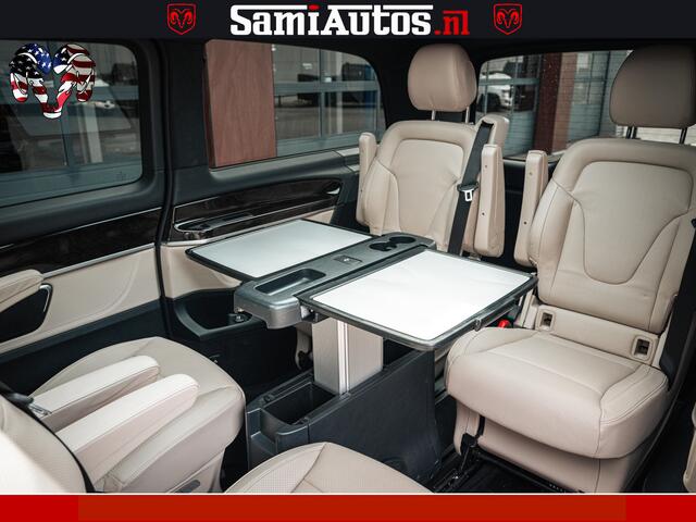 Mercedes-Benz V-KLASSE AMG VIP PURE LUXE 6 PERSOONS | 4-MATIC | LANG | PANO DAK | EXCLUSIVE | ADAPTIVE CRUISE | ALCANTARA HEMEL | BURMESTER | 6 X STOELEN VERWARMD EN GEKOELD | ROYALE (CLASS) BEEN RUIMTE |