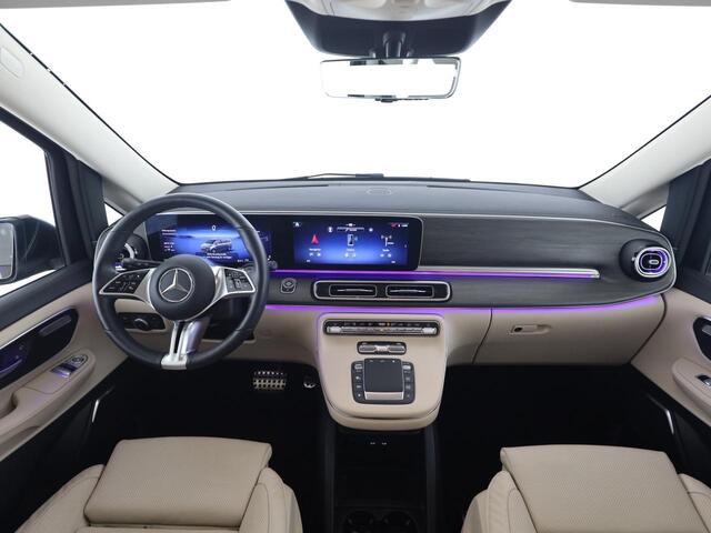 Mercedes-Benz V-KLASSE 300 Benzine L2 Avantgarde 7-zitter Leder Panoramadak Distronic Stoelkoeling Burmester 19 Inch