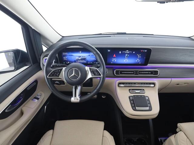 Mercedes-Benz V-KLASSE 300 Benzine L2 Avantgarde Grijs Kenteken Leder Panoramadak Distronic Stoelkoeling Burmester 19 Inch