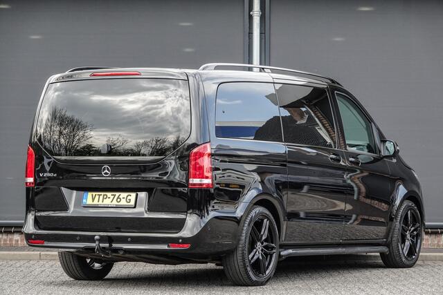 Mercedes-Benz V-KLASSE V250d 190Pk 9G-tronic | Lang | Dubbele cabine | 2xSchuifdeur | Achteruitrijcamera | Sidebars | Trekhaak | 19''