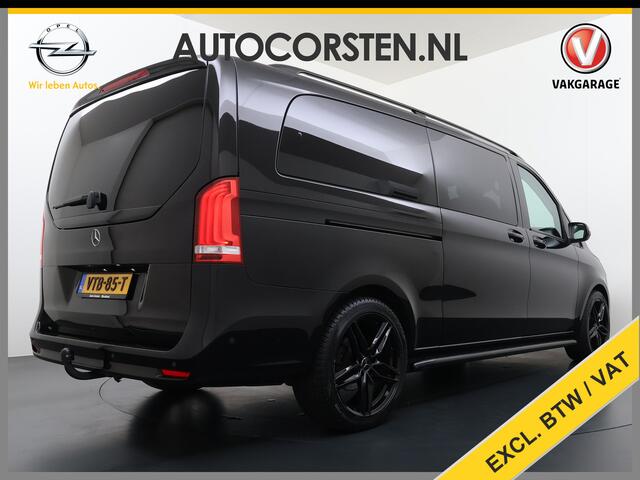 Mercedes-Benz V-KLASSE 300d 4-MATIC Extra Lang Dubbele Cabine 5-Persoons 2X Elek.Schuifdeur Trekhaak Apple Carplay Android Auto Navi* Camera Cruise Control Pdc Stoelverwarming Lmv 20" Privacy Glas Led Isofix DAB Elek.Achterklep 2.000KG Trekgewicht