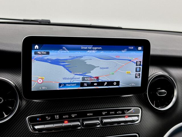 Mercedes-Benz V-KLASSE 300d Extra Lang DC Avantgarde Edition AMG Elektr schuifdeuren Burmester audio Leder Dubbele cabine 360 camera Adaptieve cruisecontrol