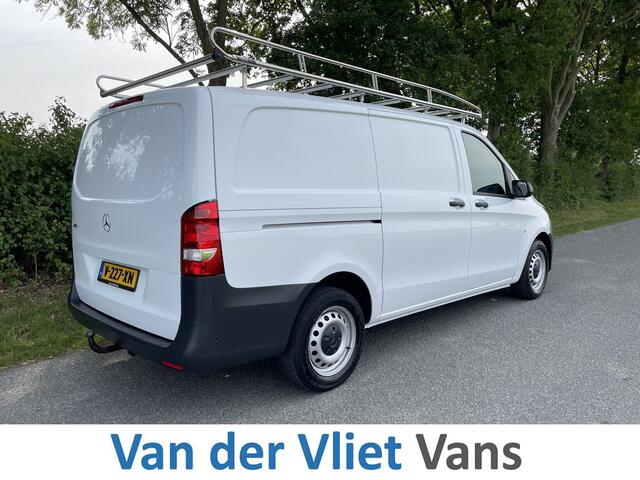 Mercedes-Benz VITO 114 CDI E6 Automaat Lang 3 zits BPM Vrij! Lease ¤352 p/m, Airco, Navi+Camera, Trekhaak, PDC, Imperiaal, Bedrijfsinrichting, Onderhoudshistorie aanwezig